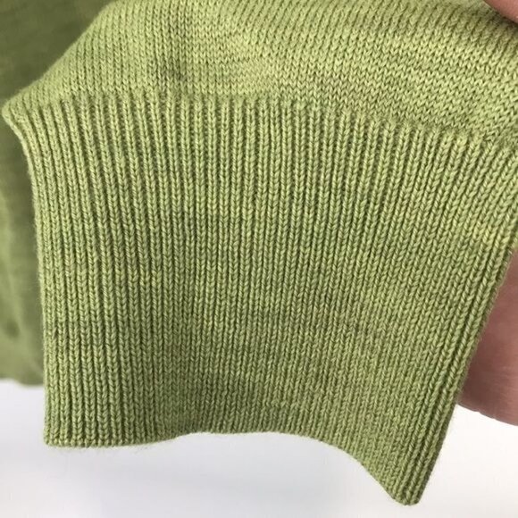 Cutter & Buck Wool  Blend Men's Douglas V-Neck Spring Green Size L - Picture 7 of 9